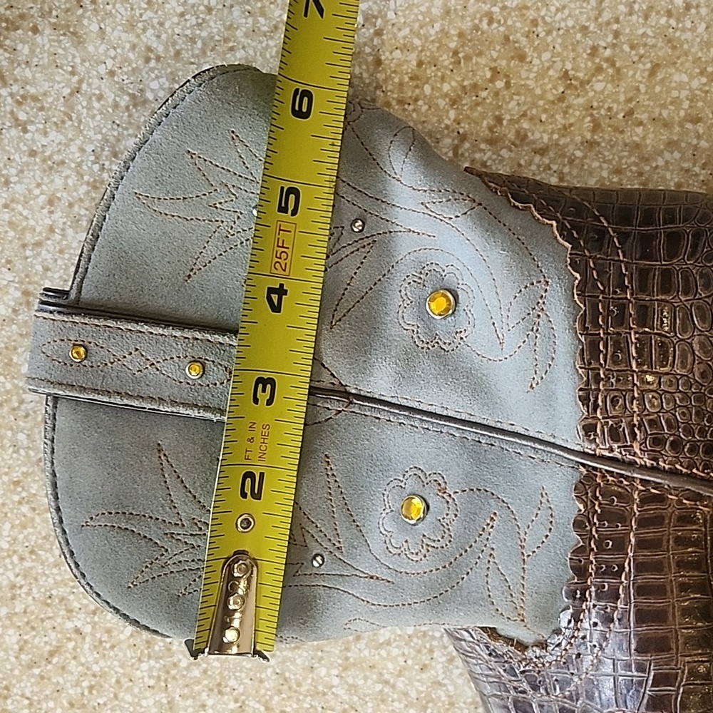 Ariat FATBABY Crock Print Western Boots Size 8.5B - Picture 12 of 12
